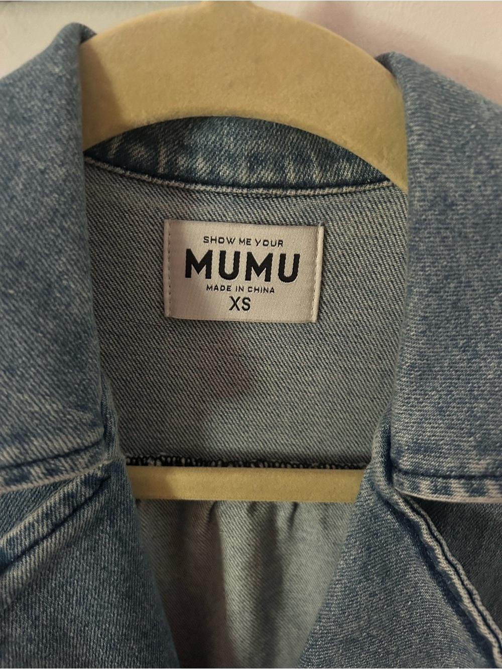 Show Me Your Mumu Light Blue Denim mini dress - Picture 3 of 4
